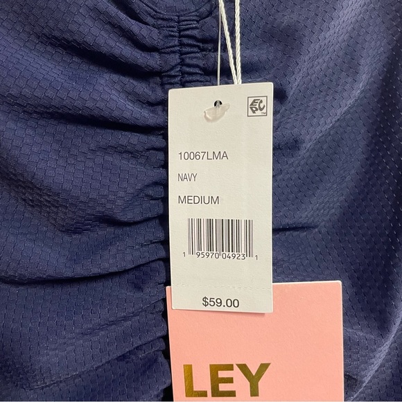 Leyden Ruched Tank Top in Navy NWT - Picture 10 of 11